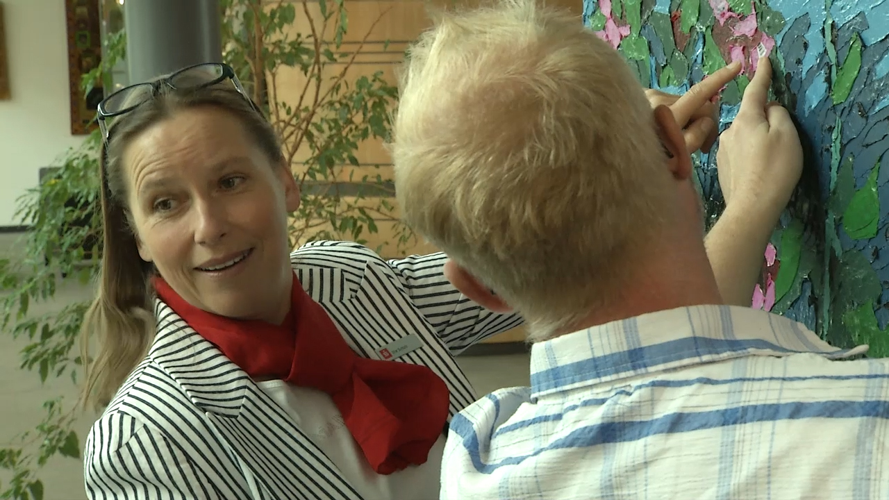  MEgional mit der neuen Ausstellung in der Sparkasse