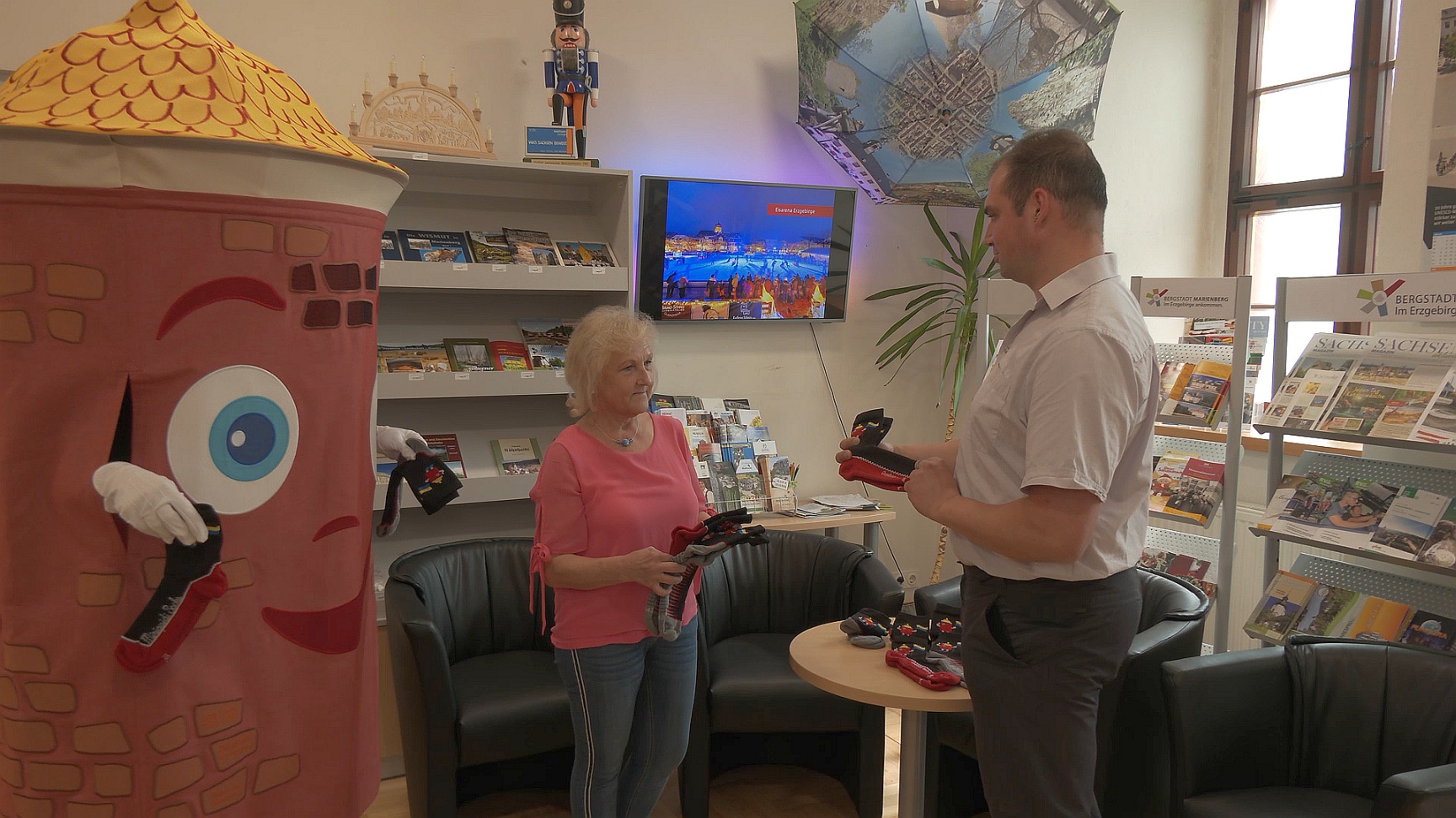 MEgional am 21. Juli 2020 mit Socken für 500 Jahre Marienberg MEgional am 21. Juli 2020 mit Socken für 500 Jahre Marienberg