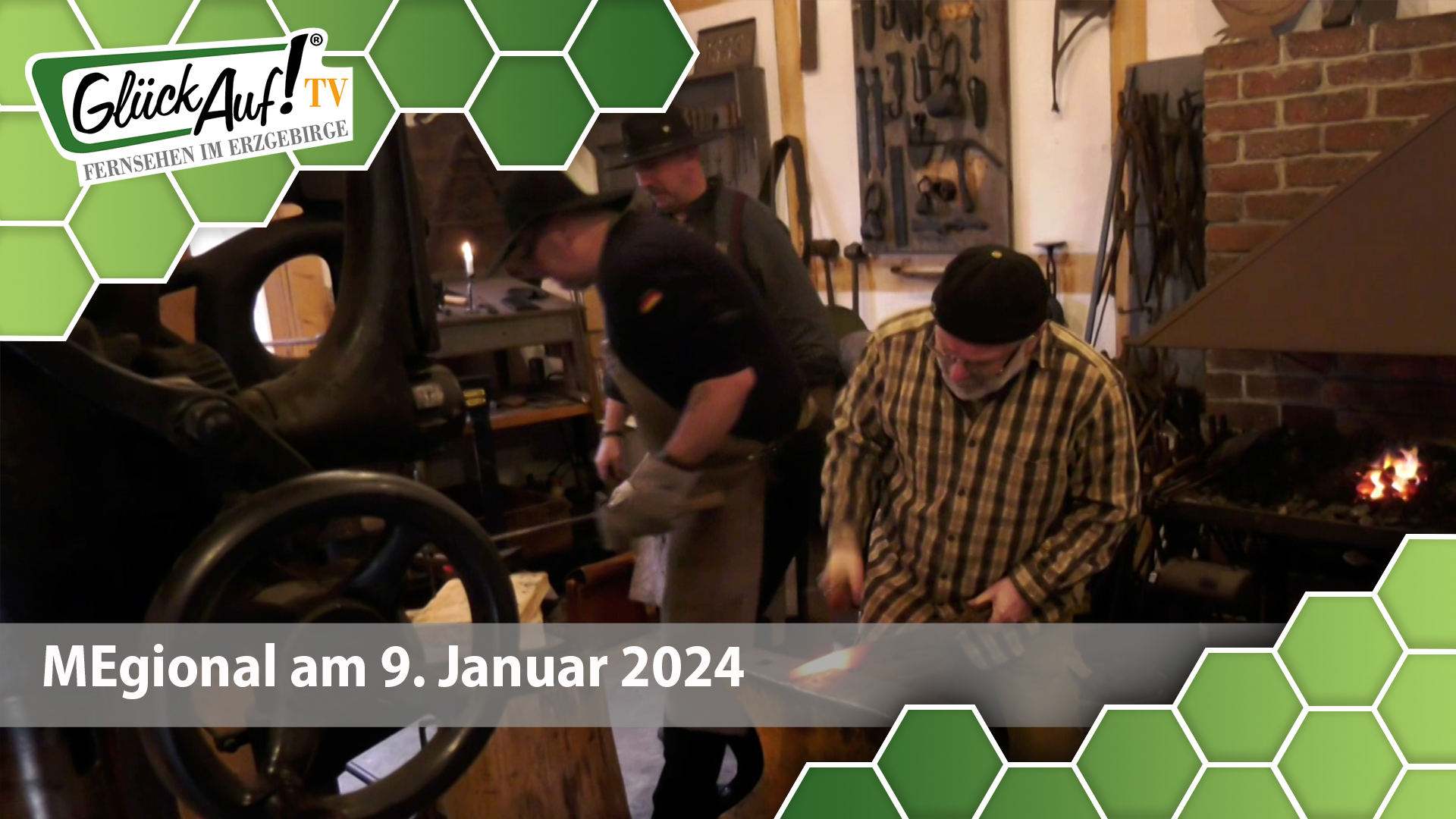 MEgional am 9. Januar 2024 mit dem Neujahresschmieden in Lauta