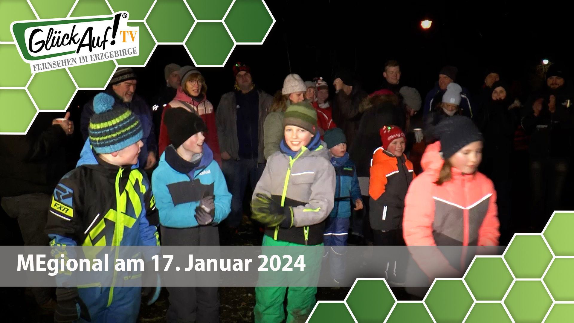 MEgional am 17. Januar 2024 mit dem Christbaum Weitwurf in Claußnitz