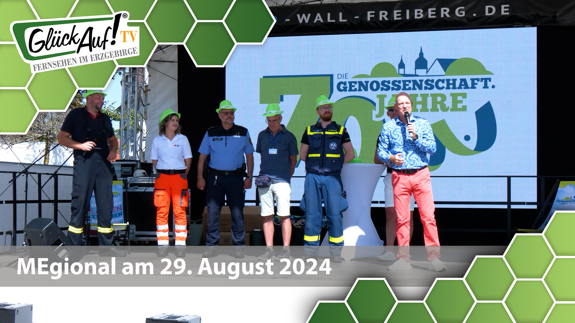 MEgional am 29. August 2024 mit 70 Jahre Wohnungsgenossenschaft Freiberg