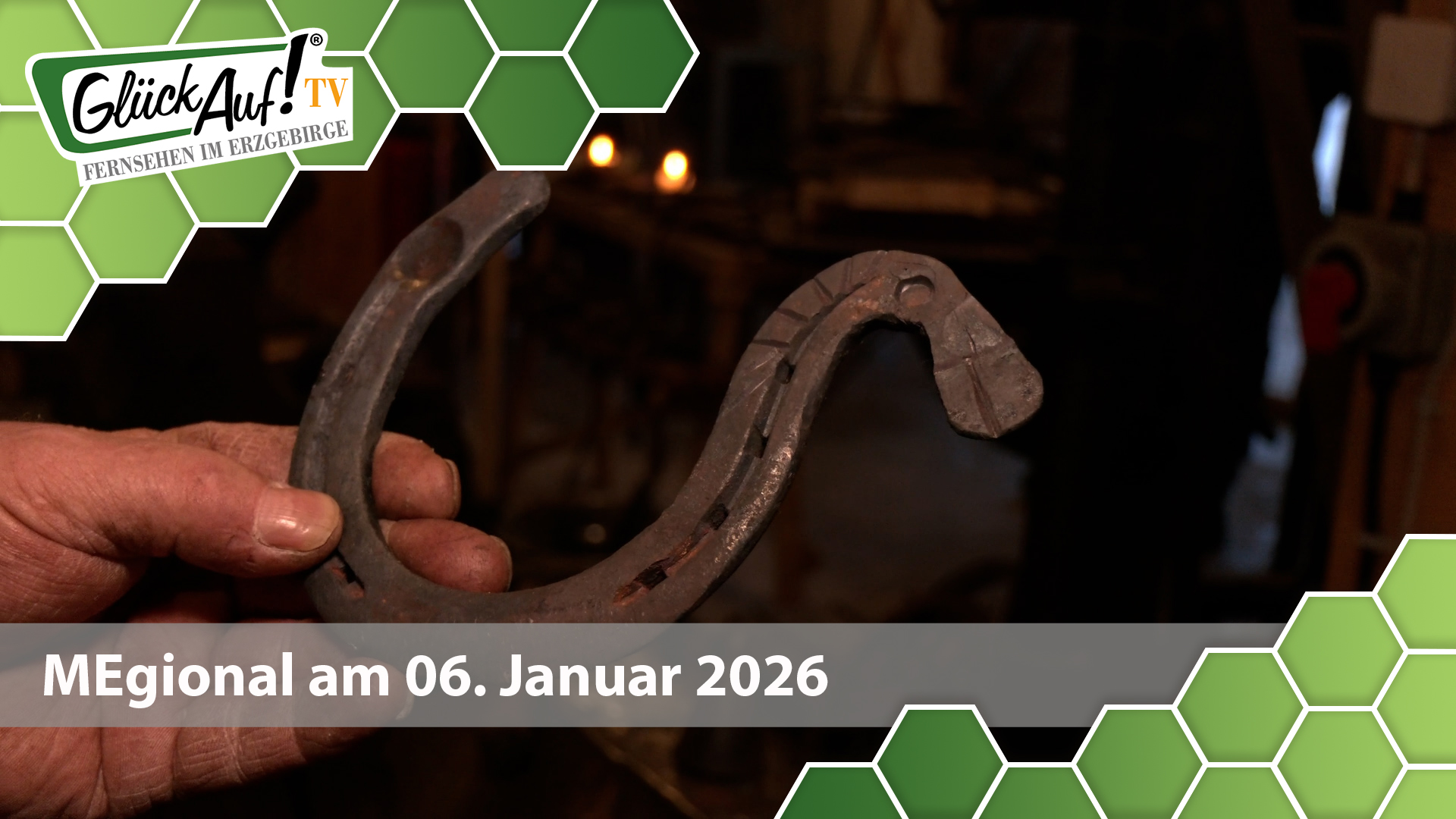 MEgional am 05. Januar mit dem Thema: Neujahresschmieden in Lauta